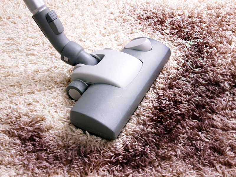 vacuum cleaning carpet